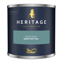 Dulux Heritage Velvet Matt 125ml Tester Pot Maritime Teal
