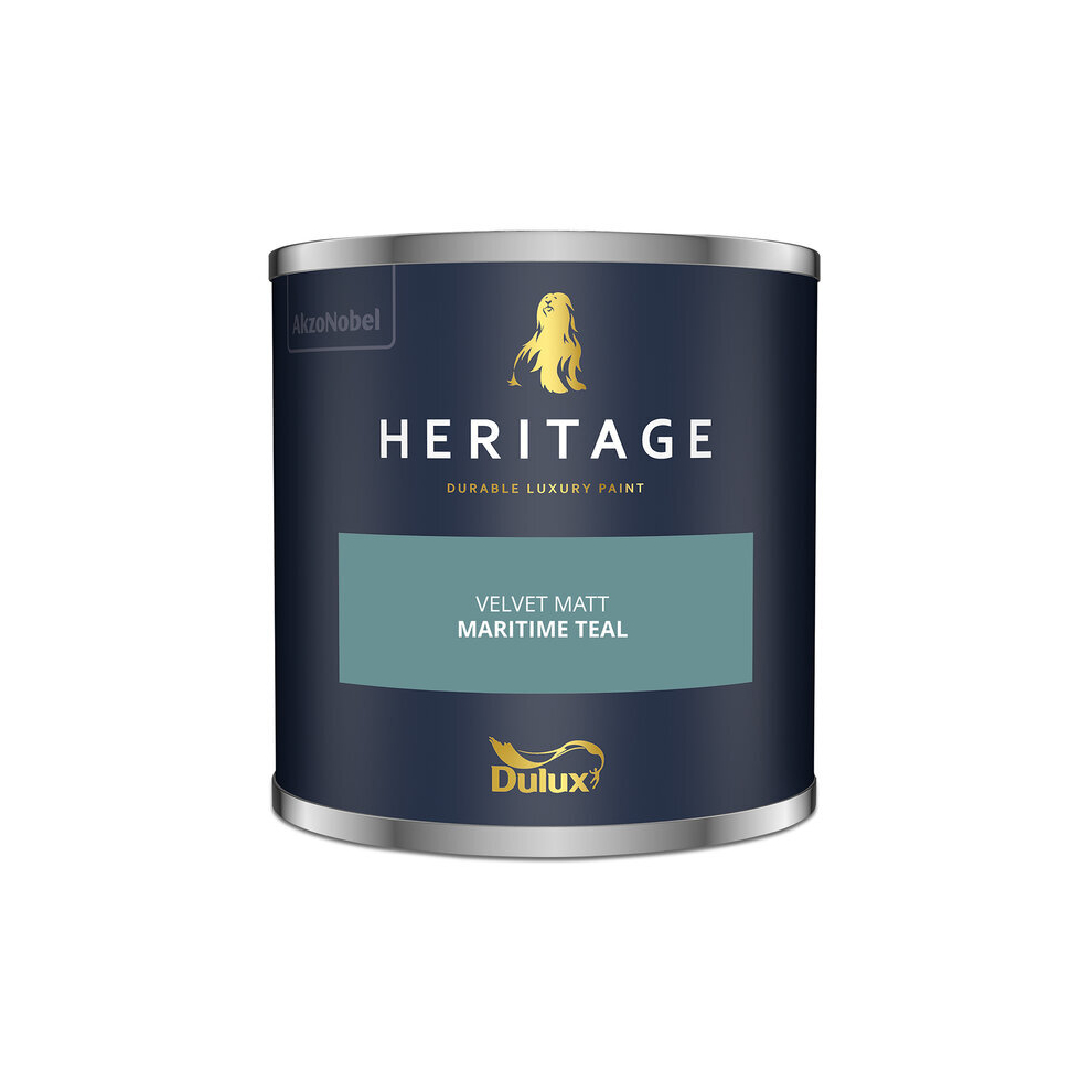 Dulux Heritage Velvet Matt 125Ml Tester Pot Maritime Teal Not,Specified