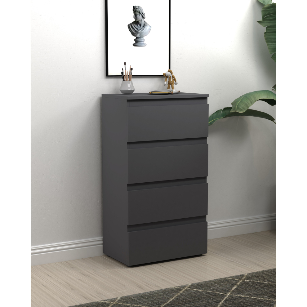 4 Drawer Chest of Drawers For Bedroom Cabinet Bed Side Living Room