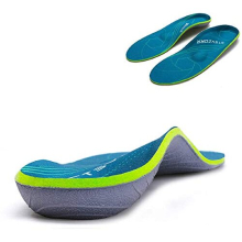 Plantar Fasciitis Arch Support Orthopedic Insoles - Dual-Layer EVA Cushion, U-heel, Relieve Flat Feet, Breathable Green, UK-10, 11.42in, Code 127