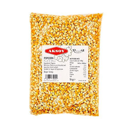 1KG Popping Corn Kernels Popcorn Seeds Stovetop & Microwave Popcorn & Air Popper Friendly