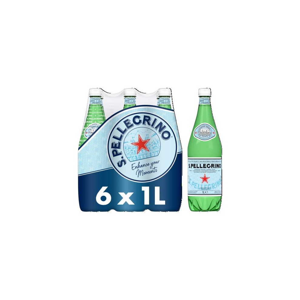 San Pellegrino Sparkling Natural Mineral Water 6x1L