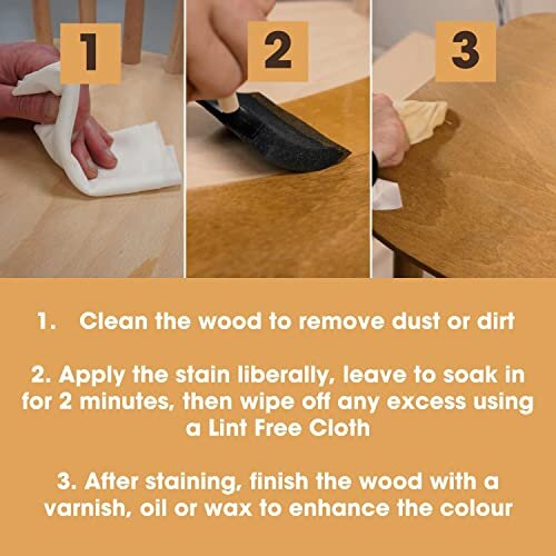 Furniture Clinic Wood Stain (Teak) ? Fast Drying, Highly Concentrated