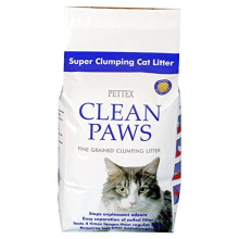 Pettex Clean Paws Microgranule Cat Litter - Ultra Super Clumping, Odour Control, Fine Grain, 5kg, Lasts 4x Longer (36.1)