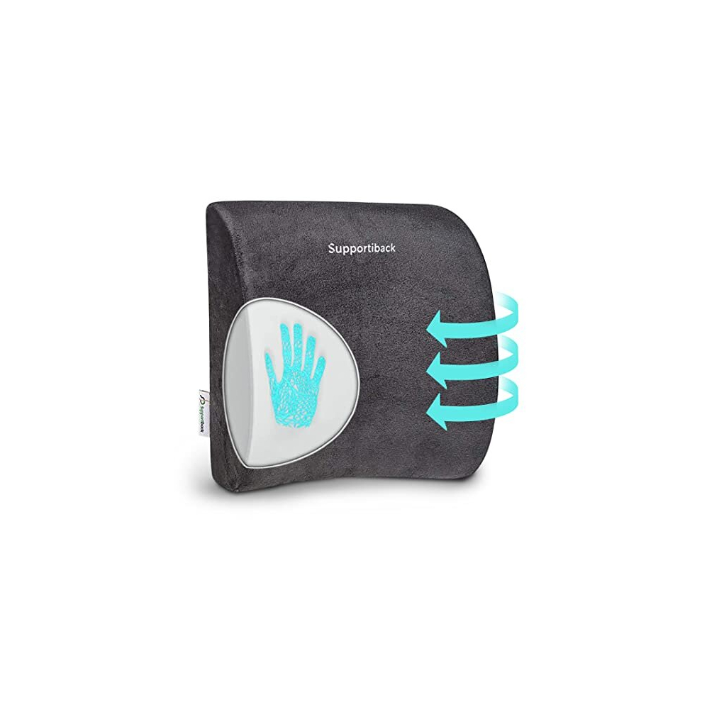 ?????? ????* Lumbar Support Pillow -Ergonomic Memory Foam for Back Support and Pain Relief, Office Chair Cushion, Car Seat Cushion