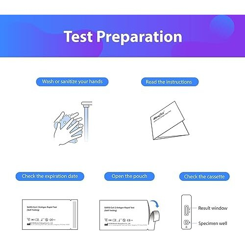 Flowflex One Step Lateral Flow Test Kit | 5 tests | One Step Test for Sars-CoV-2 Antigen |Covid-19 Self Testing Rapid Test | Not For Travel | 2