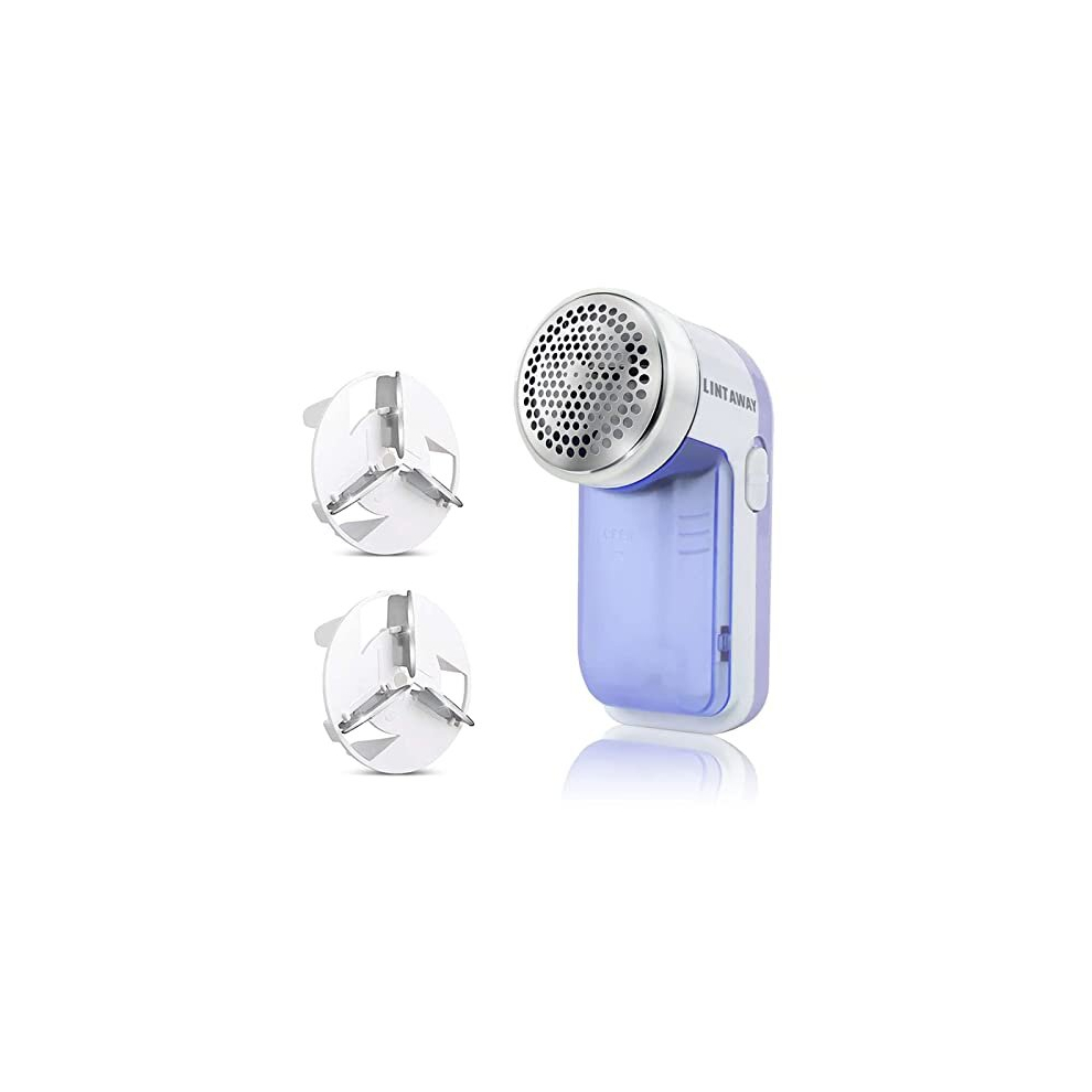 Larger Sized Electric Lint Bobble Remover and Fabric Shaver GC20010 with Free Extra Blade and More Powerful, Multi-Use De Fluffer and De Bobbler