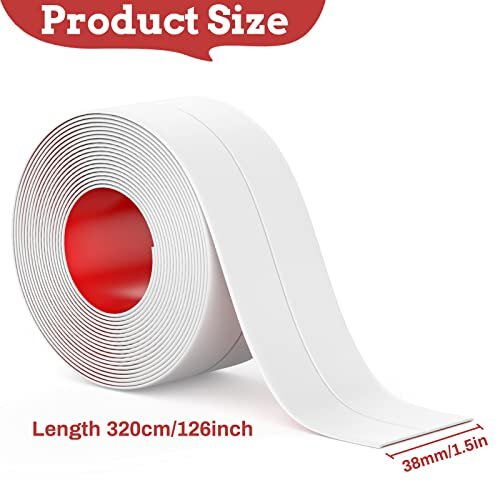 Fixmend Bath Sealant Strip Self Adhesive, 3 Rolls Caulk Strip Sealant ...
