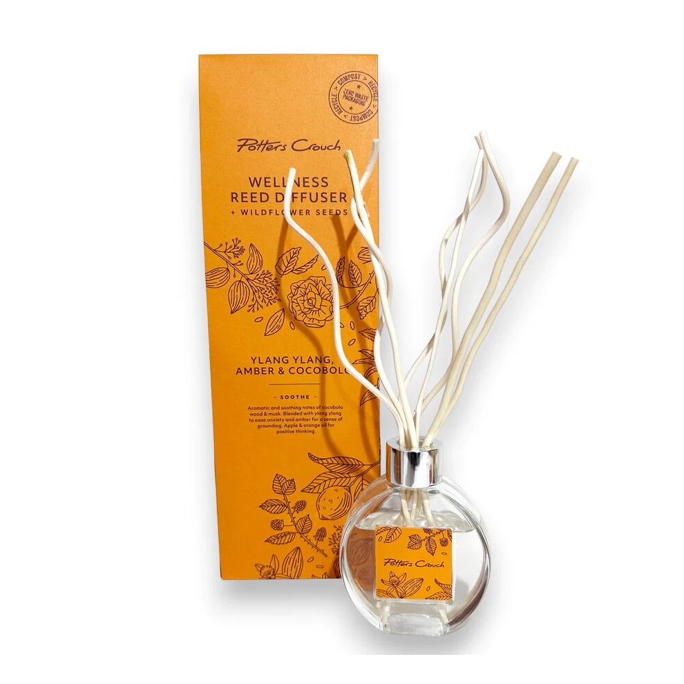 Potters Crouch Wellness Reed Diffuser - Ylang Ylang, Amber & Cocobolo