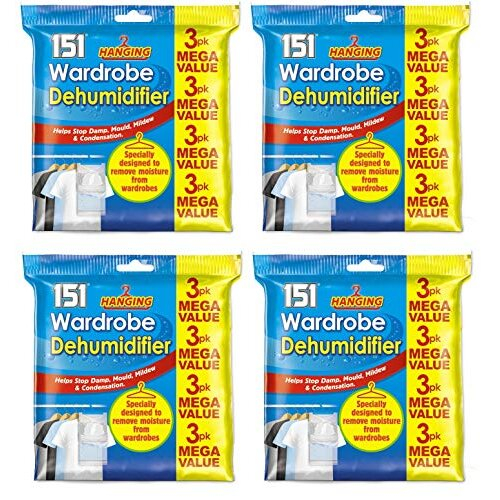 151 Products LTD 12 x Wardrobe Dehumidifier