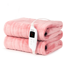 (Pink) LIVIVO Heated Cosy Electric Blanket