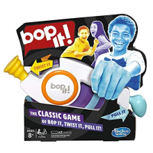 Hasbro Bop It! Electronic Game - Classic Fast-Paced Action for Kids 8+, Solo or Pass-It Modes (E6393802)