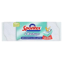 Spontex Washups Non Scratch Sponge Scourers, Pack of 4