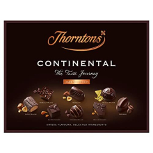 Thorntons Continental Dark Selection, Chocolate Hamper, Dark Chocolate Gift Box, Inspired by European Flavours, Assorted Dark Chocolates, 264g