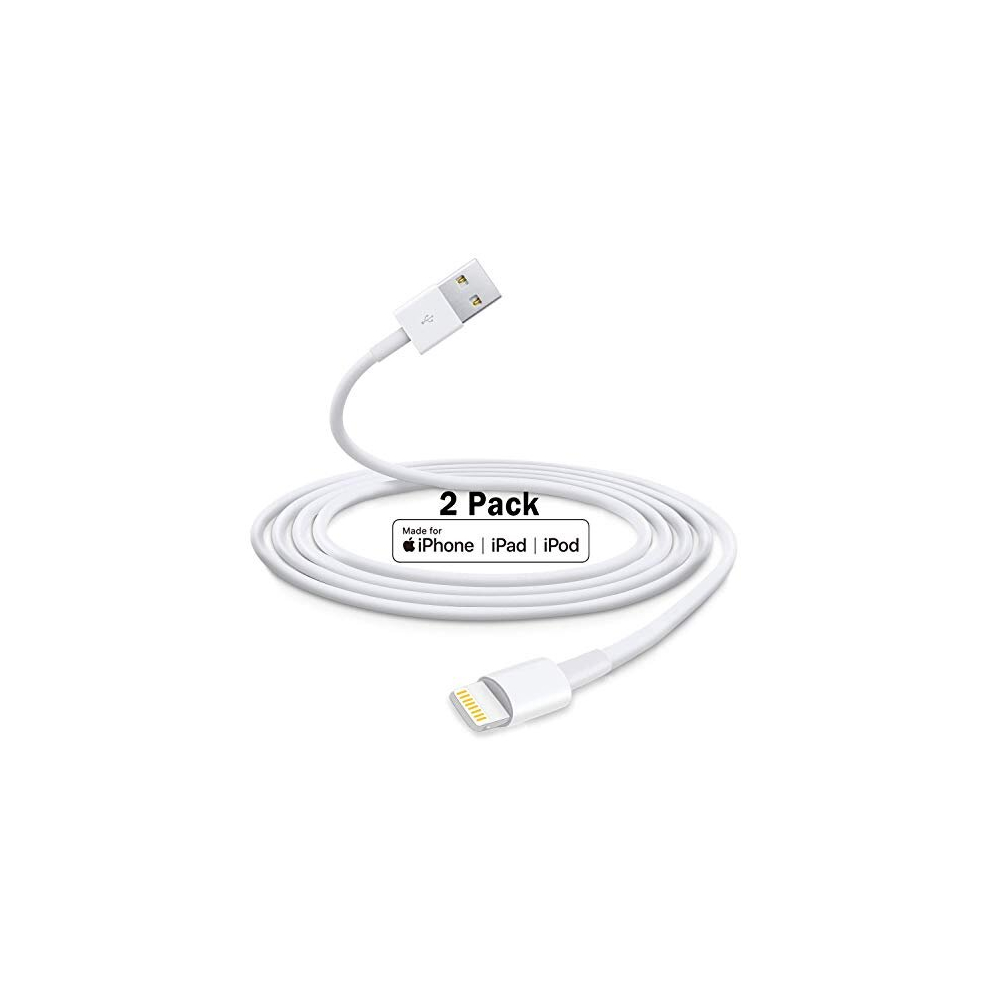 2Pack iPhone Charger 2m, iPhone Lightning to USB Cable 2 meters, Super Fast Charging Cable for Apple- iPhone 12/12mini/11/Pro/Max/X/XS/XR/XS