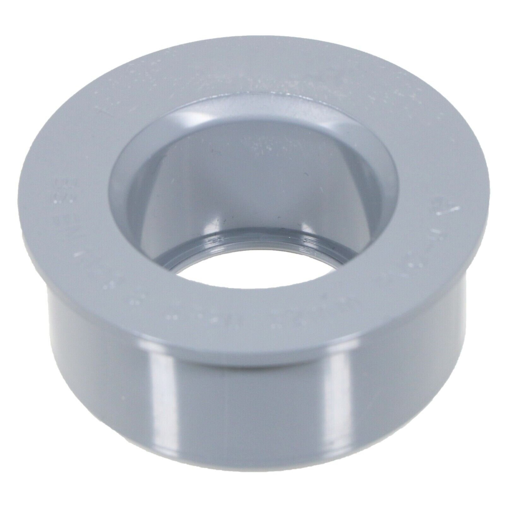 32mm Boss Adaptor Solvent Soil Stack Waste Pipe Reducer Push Fit Seal Ring (Grey)