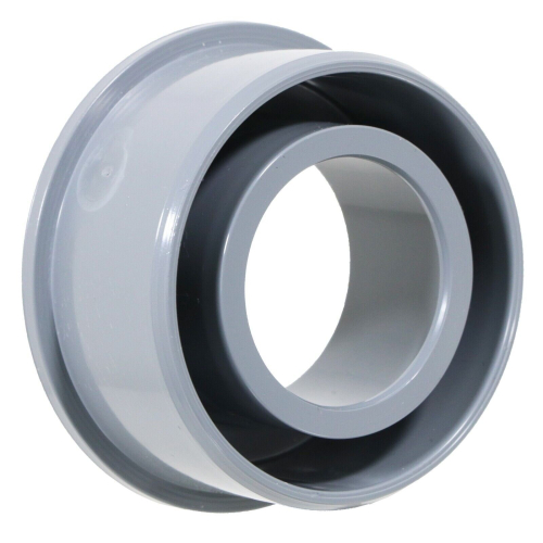 SPARES2GO 32mm Boss Adaptor Solvent Soil Stack Waste Pipe Reducer Push Fit Seal Ring (Grey) 2