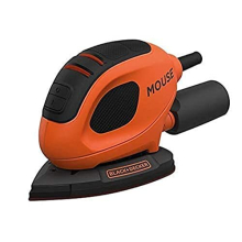 BLACK+DECKER 55W Detail Mouse Sander BEW230-GB with 6 Sanding Sheets 0-11000 rpm, Dust Extraction, Hook-and-Loop Pad