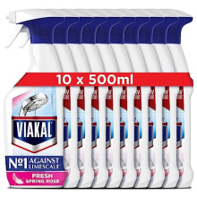 Viakal Limescale Remover Spray, Fresh, 5 Litre (500 ml x 10)