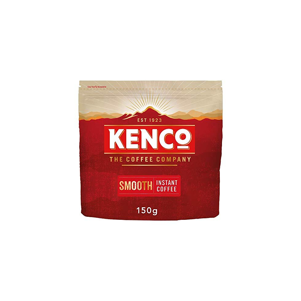 Kenco Smooth Instant Coffee Refill 150g (Pack of 6, Total 900g)