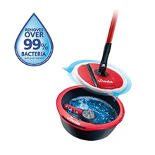 Vileda Spin and Clean Floor Mop and Bucket Set, Spin Mop for Cleaning Floors, Set of 1x Mop 1x Bucket,1 Count (Pack of 1)