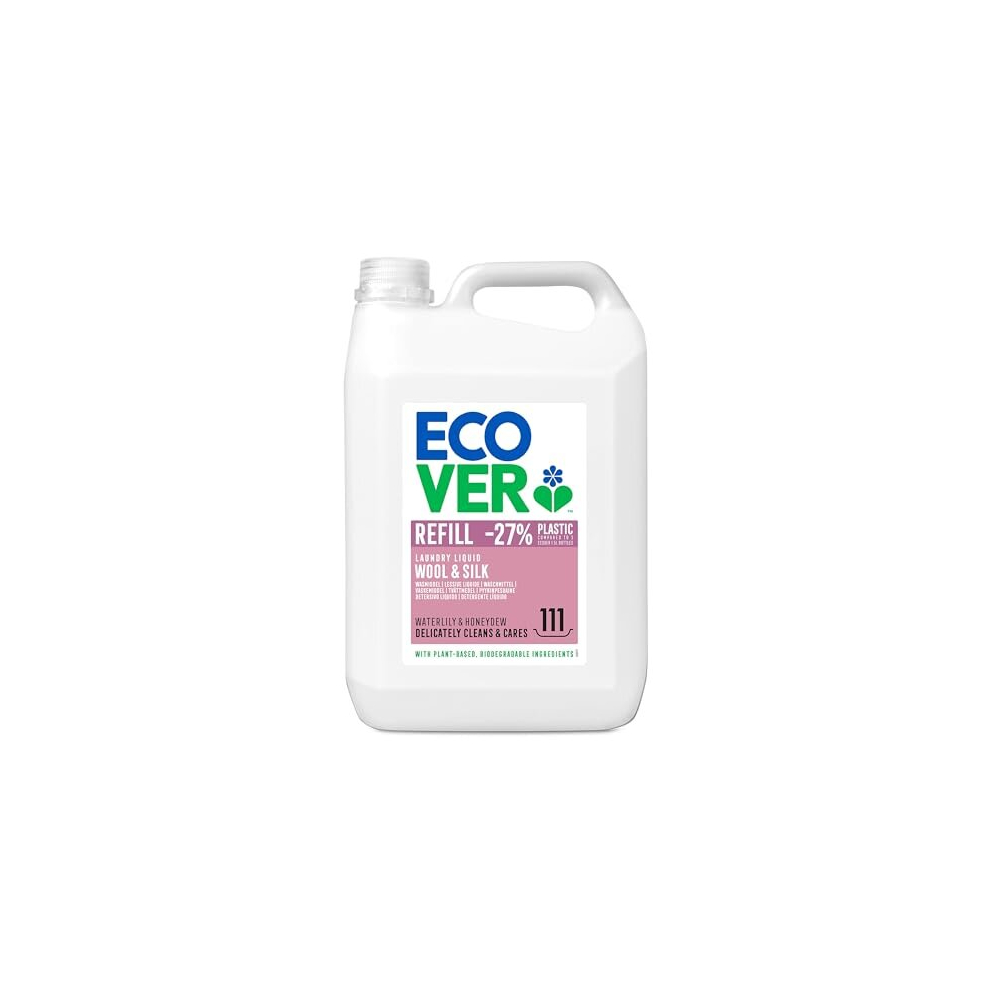 Ecover Delicate Laundry Liquid Waterlily & Honeydew Refill?111 Wash, 5L