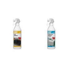 HG Hob Cleaner for Everyday Use, Induction Stove, Metal Ring, Glass & Ceramic Safe - 500ml Spray (109050106) & Bathroom Cleaner All Surfaces, Shower &
