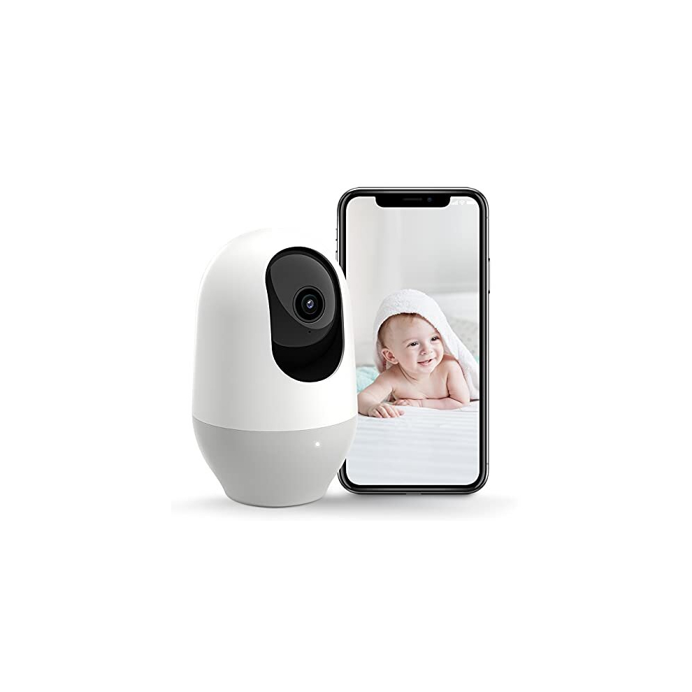 Nooie Baby Monitor 360-Degree Wifi Baby Camera With Night Vision 1080P Baby Monitor With Camera,Motion Tracking,Night Vision,Works With Alexa