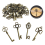Flying Keys Charms With Dragonfly Wings 2
