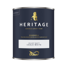 (Chalk White) Dulux Heritage Eggshell Emulsion Paint 750ml