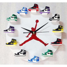 Laiseng Aj Clock Basketball Supplies 3d Three-dimensional Shoe Mold Aj1-12 Generation Wall Clock Small Aviator Shoes Jordan Clock