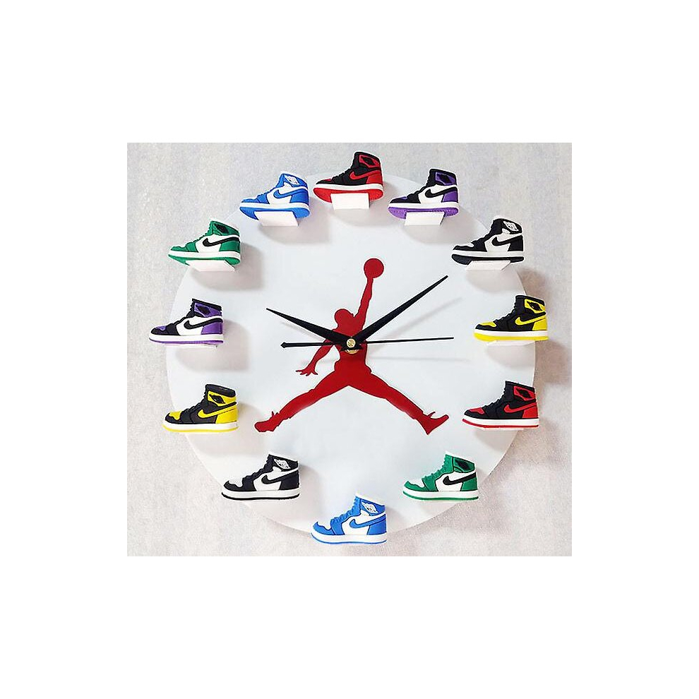 Laiseng Aj Clock Basketball Supplies 3d Three-dimensional Shoe Mold Aj1-12 Generation Wall Clock Small Aviator Shoes Jordan Clock