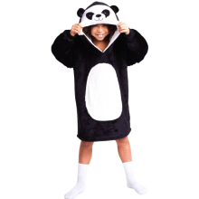 (Panda) Kids Hooded Blanket Cuddle Animal Hoodie Age 7-12
