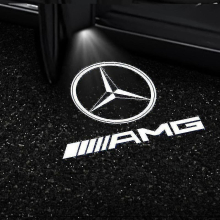 2x Car Door Led Logo Projector Light For Mercedes Benz Gls/glc/glb/gla/a/b/c/e-class