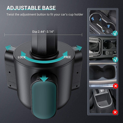 Car Cup Holder Tablet Mount, Universal Tablet 2