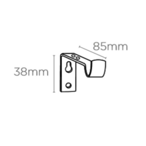 (70cm-120cm) 16-19mm Extendable Gold Eyelet Curtain pole Set 1