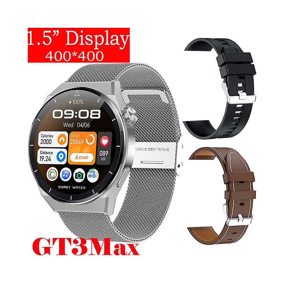 (Si Me-Bl Si-Br Le, Smart Watches) For Huawei Watch Gt3 Smart Watch Men Android Bluetooth Call Ip68 Waterproof Blood Pressure Fitness Tracker Smartwat 9379873146476