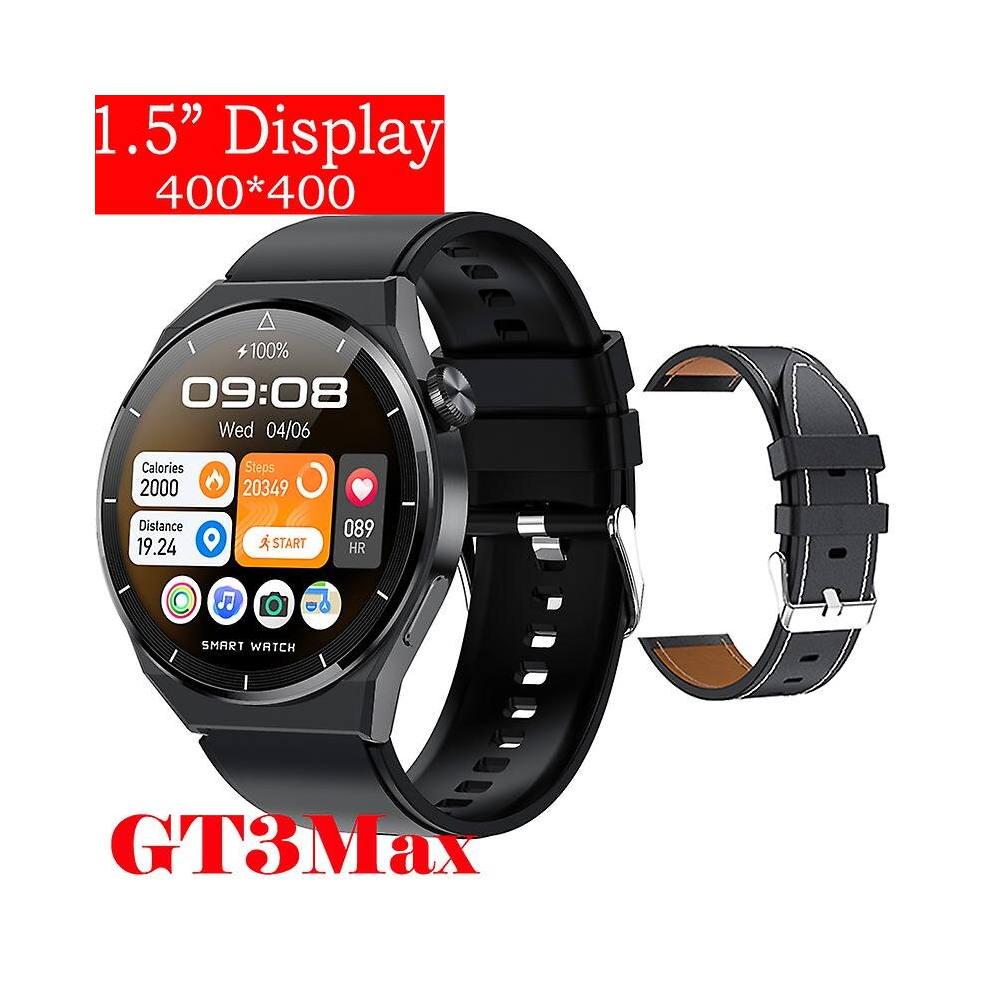 (Bl Si-Bl Le, Smart Watch) For Huawei Watch Gt3 Smart Watch Men Android Bluetooth Call Ip68 Waterproof Blood Pressure Fitness Tracker Smartwatch 2023 9379873146667