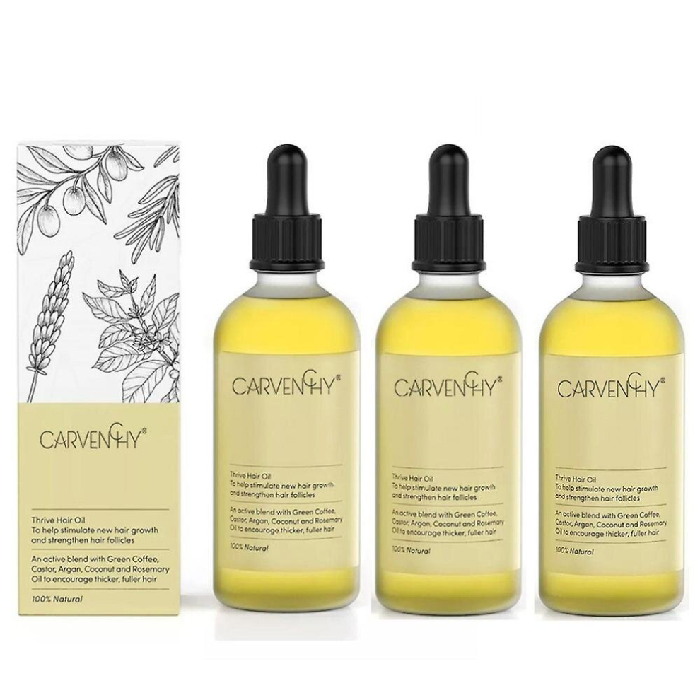 1-3pcs 60ml Carvenchy Natural Hair Growth Oil, Veganic Natural Hair Growth Oil Anti Hair Loss Treatments Nourishing Scalp