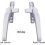Window Handle Latch Lock Replacement (white) (2pcs) 3