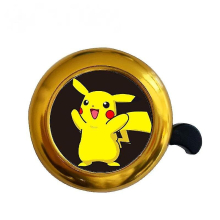 Aluminium Bicycle Bell Bike Accessories, Bike Loud And Clear Sound - Golden Bell Pikachu (two)