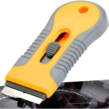 Glass Hob Oven Cleaning Tool Non Scratch For Ceramic Hobs Glass Oven Cleaning, Oven Door, Windows,glass Hobs, Paint Glassyellow1pcs
