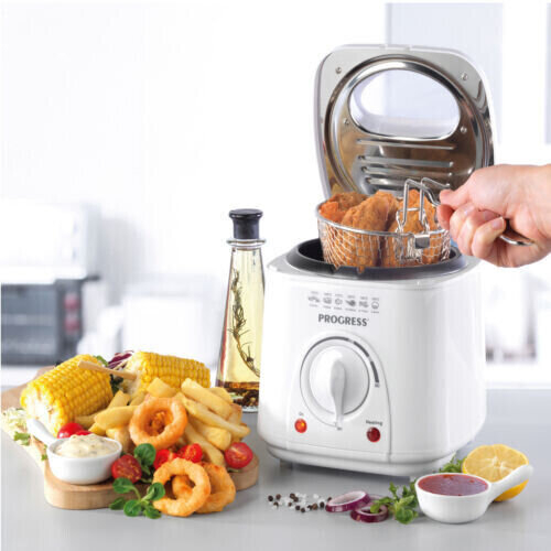 Progress Compact 1L NonStick Basket Deep Fat Fryer 2
