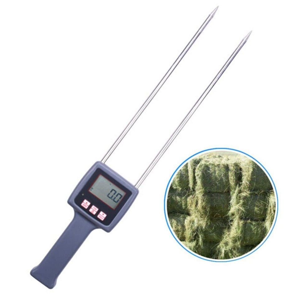 Tk100 Humidity Meter 0-80% Hay Moisture Meter For Forage Grass Testing Fibre Ft 9317312128829