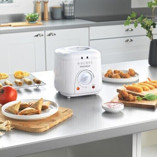 Progress Compact 1L NonStick Basket Deep Fat Fryer