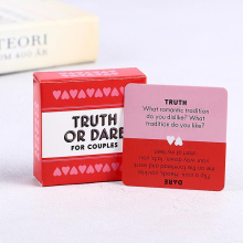 Mini Truth or Dare Card Game for Couples - 51-Card Lovers Board Game, Compact Size