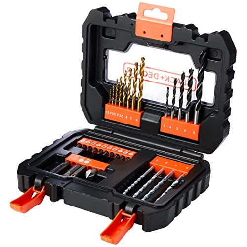 Black + Decker BLACK+DECKER A7233-XJ 31 Piece Drill Set - Black, 1 Piece 1