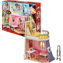 Miraculous: Tales of Ladybug & Cat Noir - 2in1 Balcony Bedroom Dolls House and Accessories Playset Bandai