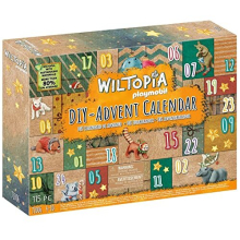 Playmobil Wiltopia 71006 DIY Advent Calendar - Animal Trip Around the World, Includes 23 Animal Toys from Around the World, Sustainable Toy