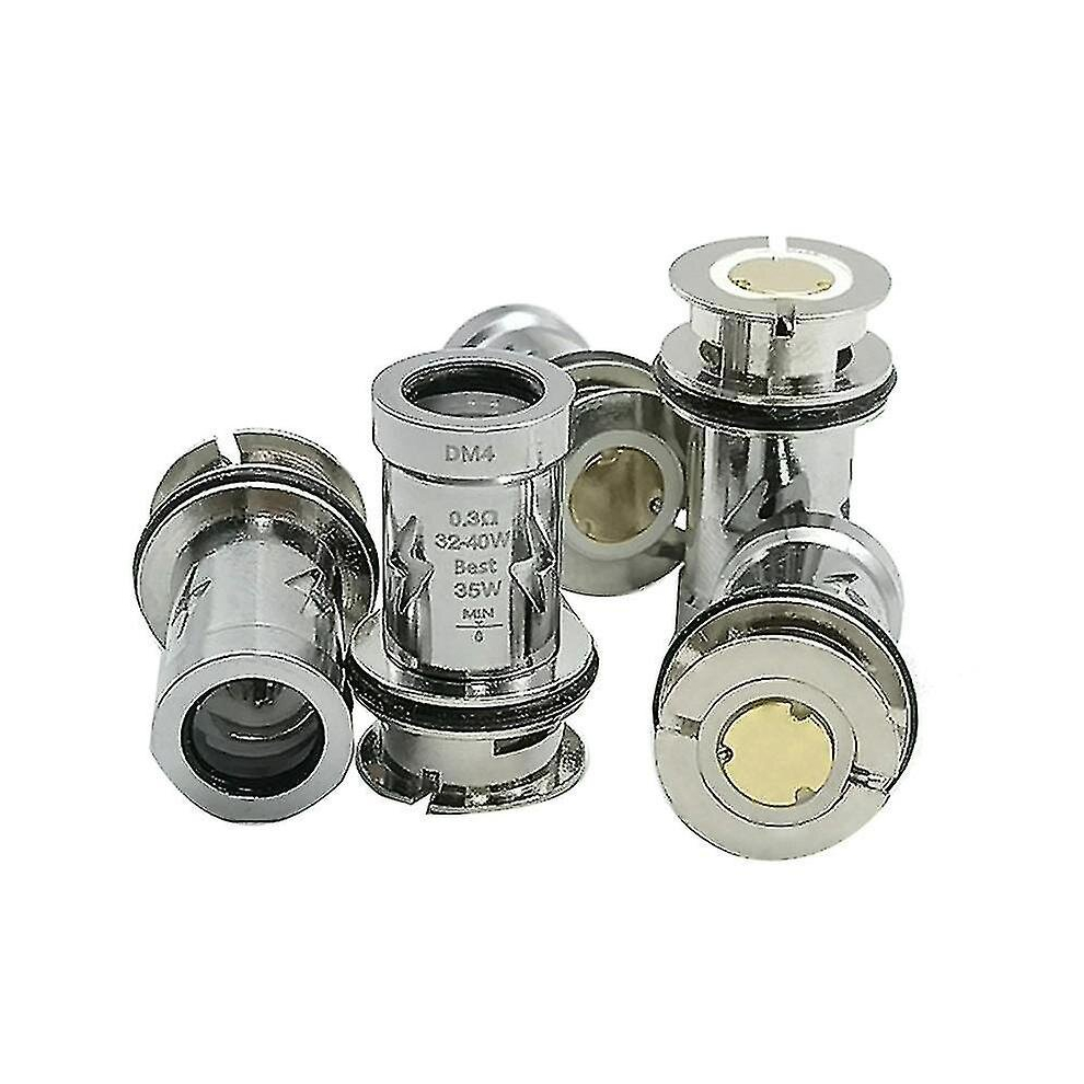 5pcs Replacement Coil Head Tpp Pod Coil Dm4 0.3ohm For Voopoo Drag 3/drag X Plus Kit/drag X/s Pro K